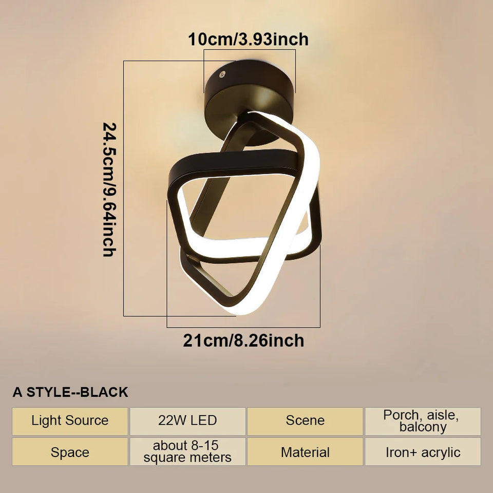 LED Ceiling Light Modern Aisle Ceiling Lamp Indoor Hallway Lighting Small Surface Mounted Fixtures Bedroom Balcony Office Lights Aimak Store