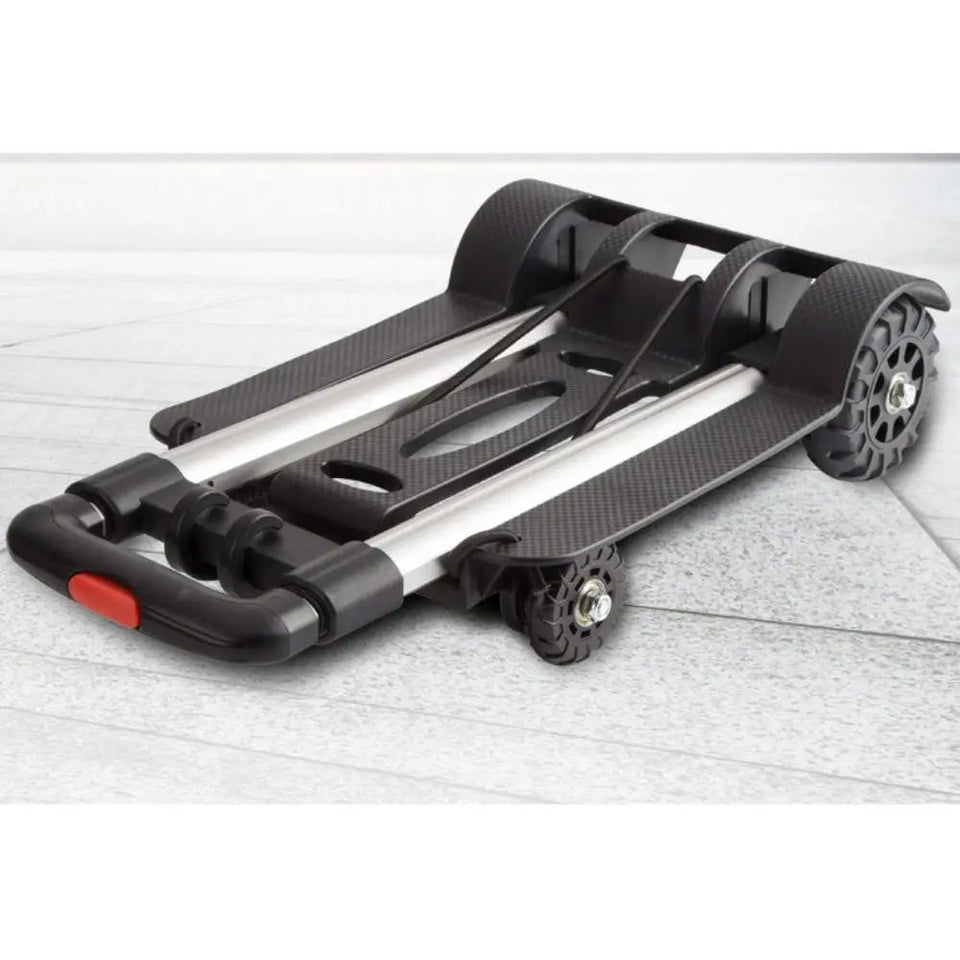 New Aluminum Alloy Plastic Garden Cart Lightweight Universal Vegetable Cart Black Shopping Cart Aimak Store