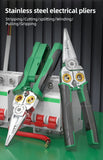 LAOA 8-In-1 Stainless Steel Multifunctional Wire Stripping Pliers LA324107 LA324108 Electric Measuring and Electricians Aimak Store