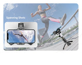 Q18 Desktop Following the shooting Mode Gimbal Stabilizer Selfie Stick Tripod with Fill Light for iPhone Cell Phone Smartphone Aimak Store