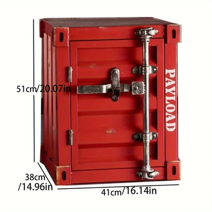 Coffee table, side table, industrial style cabinet, iron bedside table, creative bedside cabinet, small storage cabinet