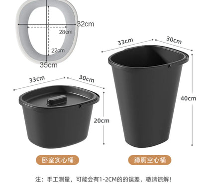 Ergonomic Elderly Toilet, Detachable Armrest, Heightened Portable Seat, Soft Backrest Comfort Chair for Pregnant Women