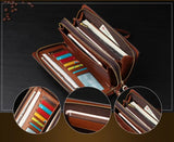 Men Clutch Bag Men's Long Purse Large Capacity Men's Wallets Cell Phone Pocket Passcard Pocket High Quality Wallet Bags For Men Aimak Store