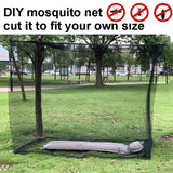 DIY Mosquito Net Black Camp Outdoor Hunt Garden Dormitory Tent Picnic Camping Cut Fit Size Mosquito Nets 2*3m 3*5/15m Netting Aimak Store