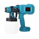800ML Electric Spray Gun Cordless Paint Sprayer Auto Furniture Steel Coating Airbrush Compatible For 21V Battery Aimak Store