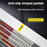 DayPlus 3.2-6.2M Telescopic Ladder with Roof Hook Kit Aluminium Portable Multi-Purpose Folding Portable Heavy Duty Extendable Aimak Store