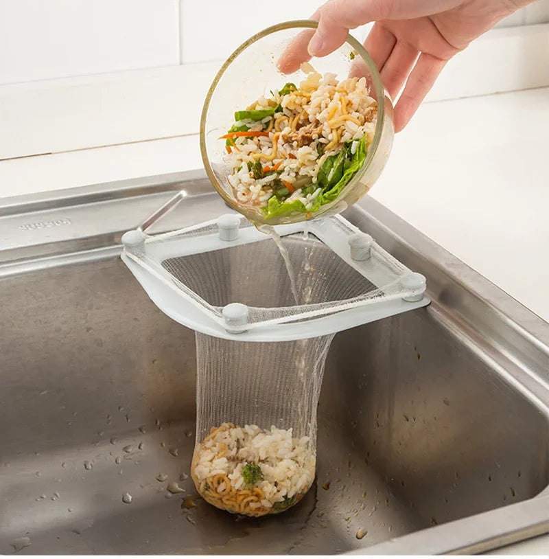 30PCS Suction Cup Sink Filter Screen Sink Organizer Kitchen Storage Bag Drain Rack Disposable Trash Bin Trash Can Garbage Cans Aimak Store