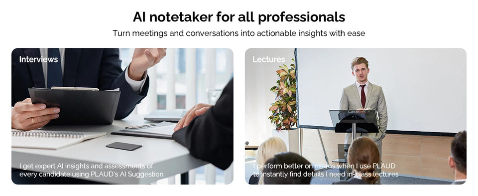PLAUD NOTE AI Voice Recorder, AI Notetaking Device for Meetings, Lectures, Calls, AI Transcription & Summarization Aimak Store