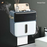 Paper Towel Toilet Paper Holder Waterproof Tissue Box Wall Mount Storage Shelf Rack Paper Storage Box Bathroom Accessories Aimak Store