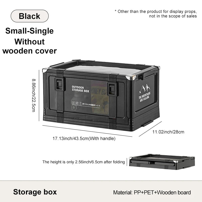 UFORU Outdoor camping storage box Car trunk organizer Car multilayer thickened with cover picnic storage folding box Aimak Store