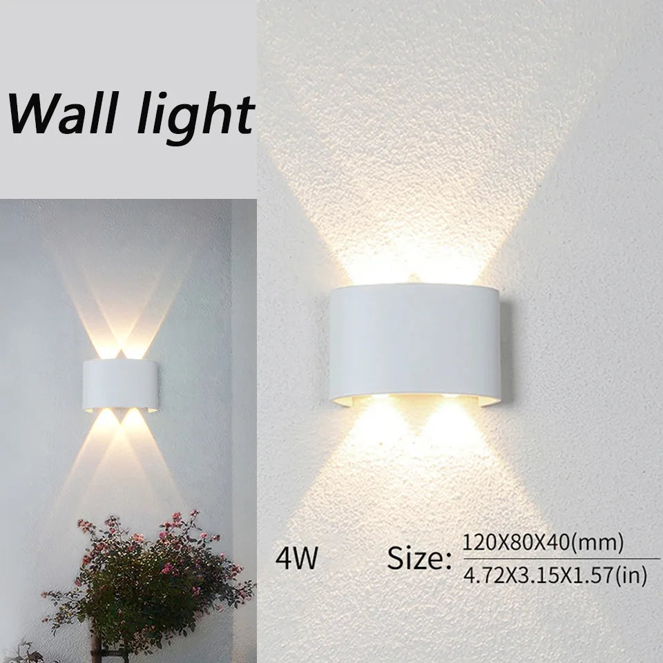 LED Wall Lamp Waterproof IP66 Indoor Outdoor Lamp  Garden Lights for Living Room Hallway Bedroom Decor Aimak Store