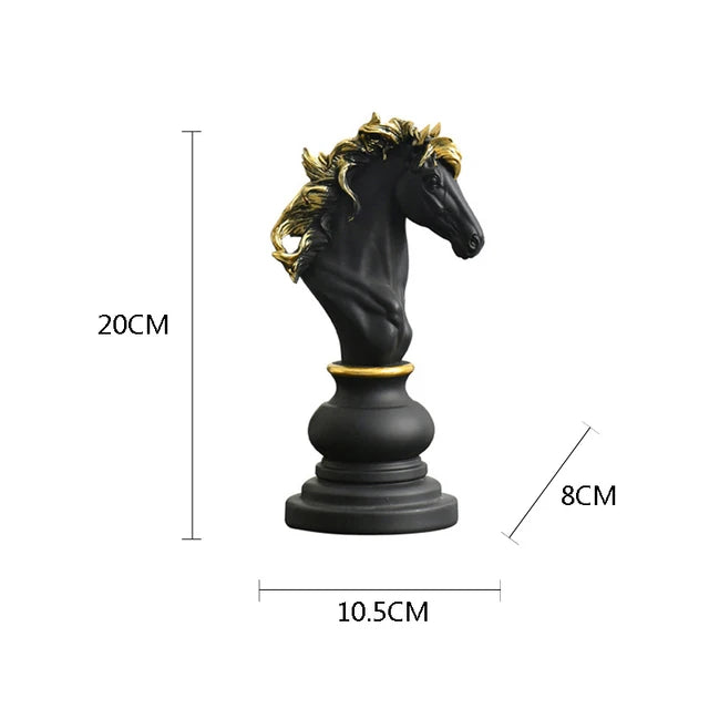 Chess Pieces Statue Resin King Queen Figure For Interior Home Living Room Office Sculpture Study Decoration Piece Ornament Aimak Store