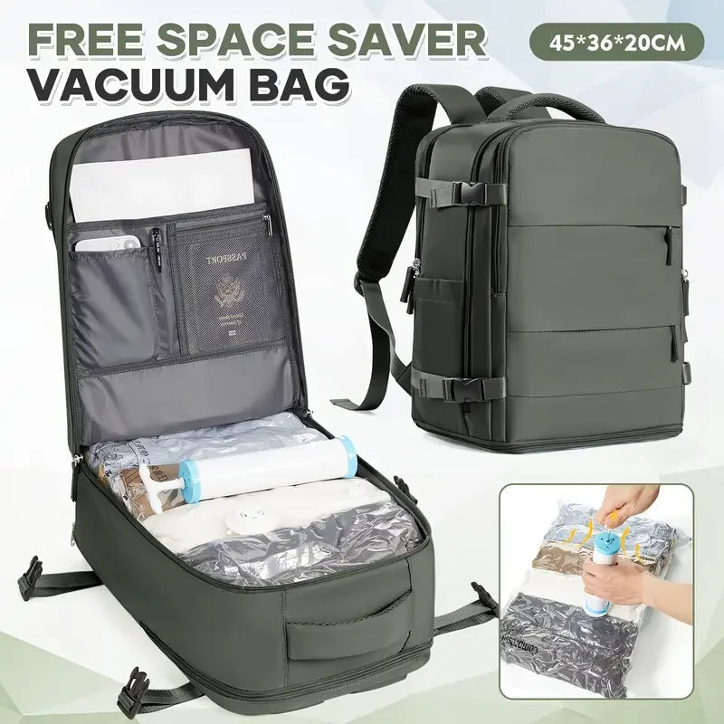 45x36x20cm Vacuum Storage Backpack Durable, Ideal for Travel Backpack  Commuter Backpack Lightweight Bag Vacuum Bag for Clothing Aimak Store