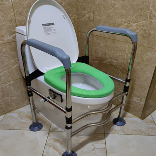 Non Slip Bathroom Armrest Easy To Install Toilet Chair Stainless Steel Lavatory Support Frame Foldable Safety Shower Seat