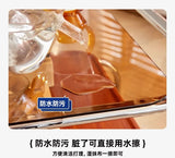 Medieval Style Sofa Side Table Bedside Cabinet Living Room Mobile Coffee Table with Wheels Small Cart Multi-layer Bed Head Shelf Aimak Store