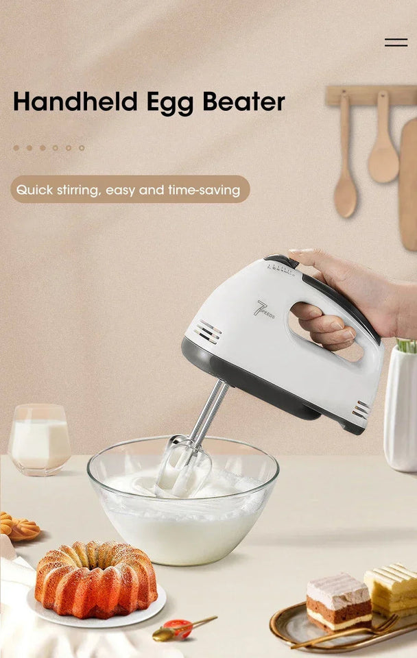 Handheld Electric Egg Beater Home Automatic Mixer Multifunctional Egg White Cream Dough Mixer Kitchen Cooking Egg Beater Aimak Store
