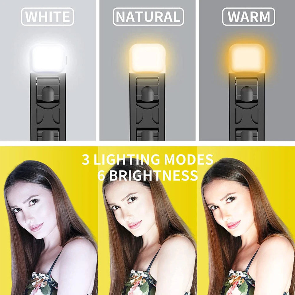 Wireless Bluetooth Selfie Stick Foldable Portable Tripod with Fill Light Shutter Remote Control for Android iPhone Smartphone Aimak Store