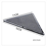 4 Pack Sticky Mat Carpet Rug Grippers 10.5x10.5x15cm Triangle Anti Slip Silicone Washable Reusable Floor Mat Door Carpet Pad Aimak Store