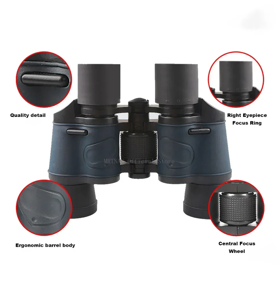 Binoculars 60X60 Long Range 15000m HD High Power Telescope Tourism Binoculars Long Range Powerful Binoculars Hunting Camping Aimak Store