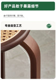 Bamboo Dining Stools Resin Rattan Woven Makeup Chair Stacking Storage Kitchen Seat Stable And Load-bearing Restaurant Furniture Aimak Store