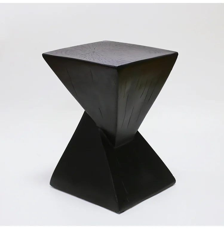 Lightweight Concrete Accent Table,Modern Geometry Side Table for Indoor and Outdoor,Small Bedside End Table Sofa Vanity Coffee Aimak Store