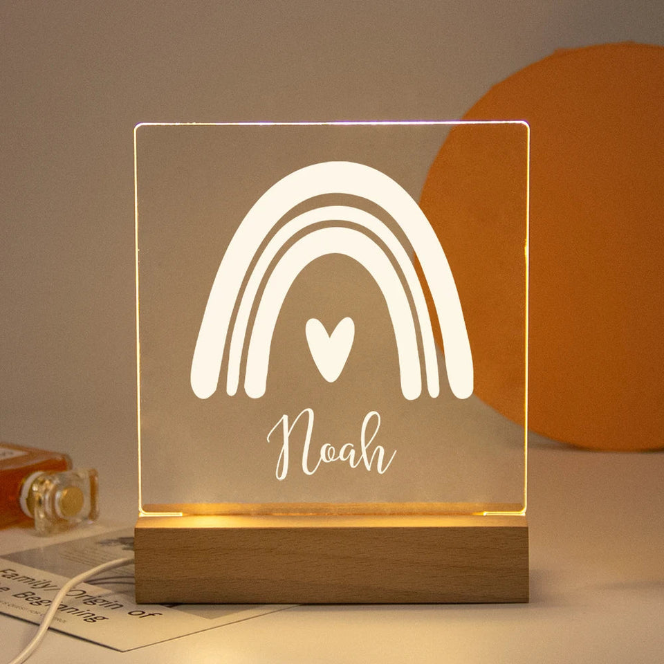 Drop Shipping Personalized Nightlight USB LED Customized Name 3D Lamp  Decoration Bedroom Toys Birthday For Baby Children Gift Aimak Store