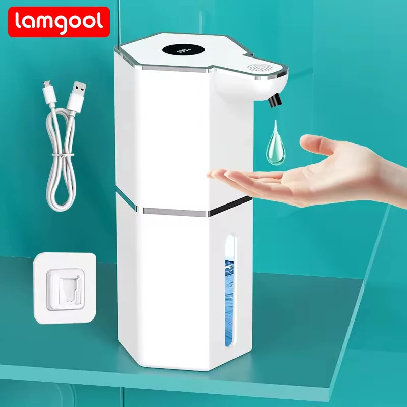 Automatic Soap Dispenser 360Ml 4 Level Liquid Foaming Soap Dispenser Long Battery Charging Automatic Soap Dispenser No Drilling Aimak Store