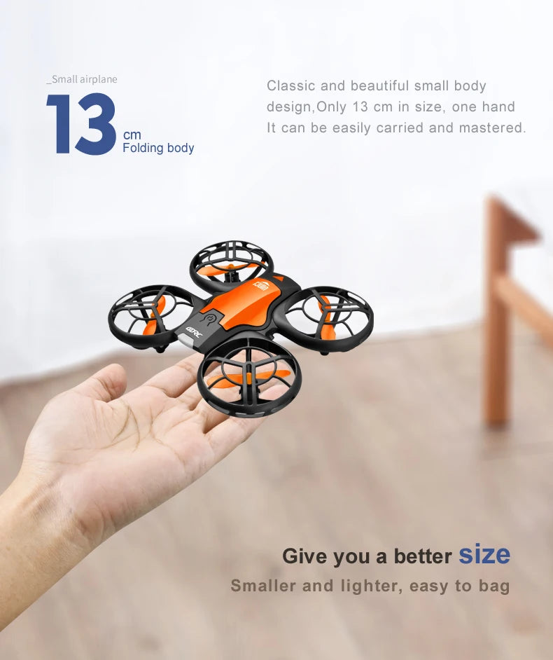 4DRC V8 Mini Drone 4k profession HD Wide Angle Camera 1080P WiFi fpv Drones Height Keep Remote Control Helicopter Gift Toys Aimak Store