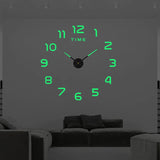 2024 New Metall Moderne 3D DIY Wall Clock Acrylic+EVR+Metal Mirror Home Decoration Super Big 130cm X130 Cm Factory Freeshipping Aimak Store