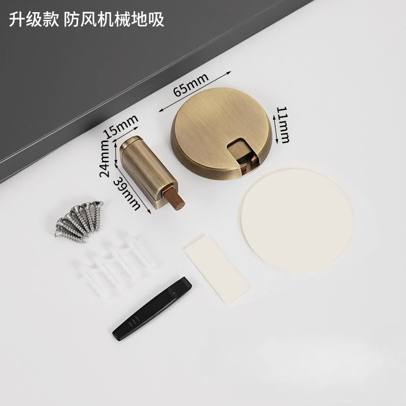 1 set of household silent, punch-free, invisible floor-mounted door stoppers, suitable for bathrooms and bedrooms Aimak Store