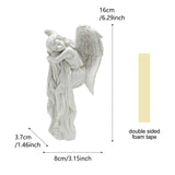 1-piece charming left angel door frame ornaments statue, exquisite resin sleeping angel sculpture Aimak Store