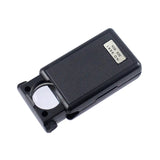 30X 60X Pocket Jewelry Magnifier Slide Out Illuminated Magnifying Glass with LED UV Light Handheld Loupe Lens For Diamond Coins Aimak Store