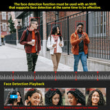 4K 8MP IP Camera 5MP Waterproof Outdoor Camera Face Detection Two Way Audio Color Nightvision Home Surveillance XMeye H.265 Aimak Store