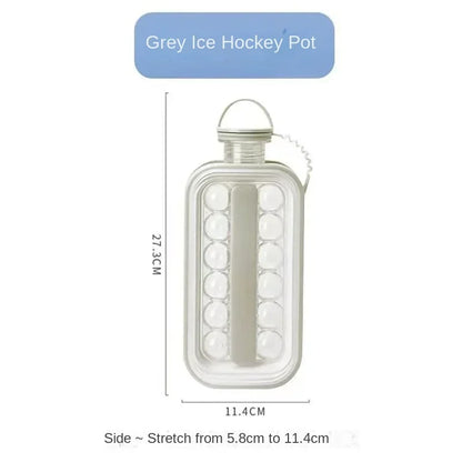 Hot New Portable Ice Ball Maker Bottle 17 Ice Cubes Molds Bottle Creative Ice Hockey Bubble Iceball Maker Kettle