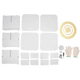 Bymaocar 360° Rotating Bookshelf, 3 Tier Standing Bookcase, Small Corner Bookcase White For Bedrooms/Living Rooms Aimak Store