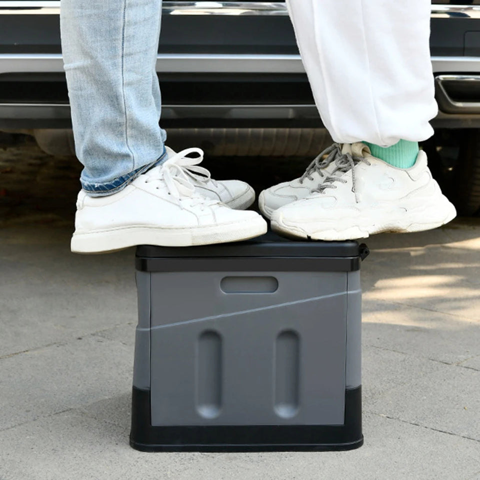 Car Toilet Bucket Strong Bearing Capacity Car Trash Can Emergency Self-driving Travel Portable Outdoor Camping Folding Toilet Aimak Store