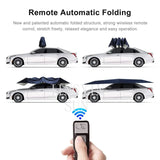 4.2M/4.6M Anti-UV Automatic Folding Sun Shade Covering Rooftop Car Cover Waterproof Car Umbrella with Remote Control Aimak Store