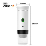 2-in-1 Portable Italian Espresso Machine Espresso Coffee Maker Wireless Portable Espresso Coffee Machine for Car Home and Travel Aimak Store