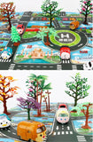 Children Playmat Activity Surface Waterproof Map Kids Animal Road Toy Baby Dinosaur Road Portable Carpet Farm Road Non-Toxic Mat Aimak Store