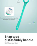 Multifunction Detachable Electric Bath Brush 5in1 Facial Cleansing Skin Grinding Back Rubbing Long Handle Massage Shower Brush Aimak Store