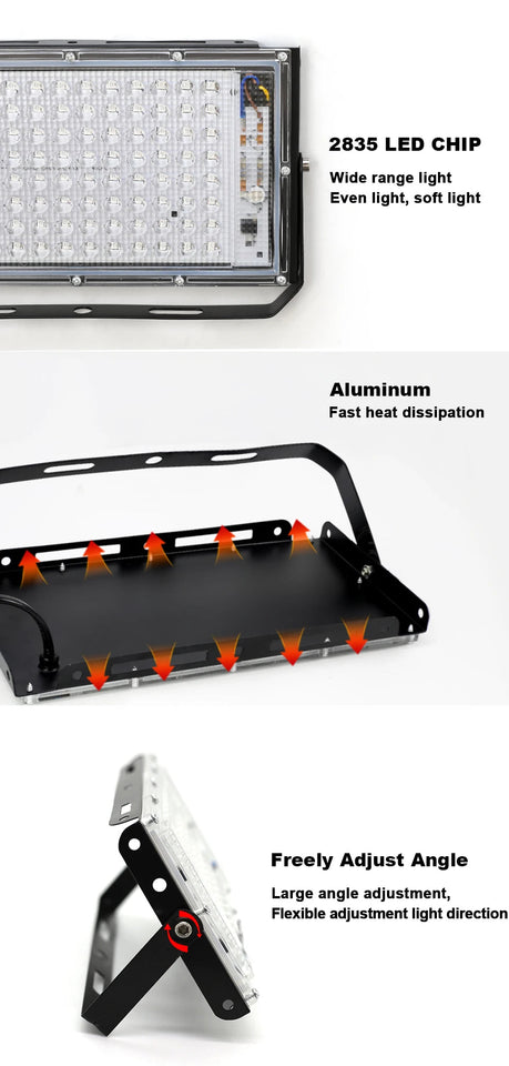 LED UV USB FloodLight 50W 100W 150W Disco Party LED USB Stage Blacklight AC 220V Ultraviolet Fluorescent Stage Lamp Floodlight Aimak Store