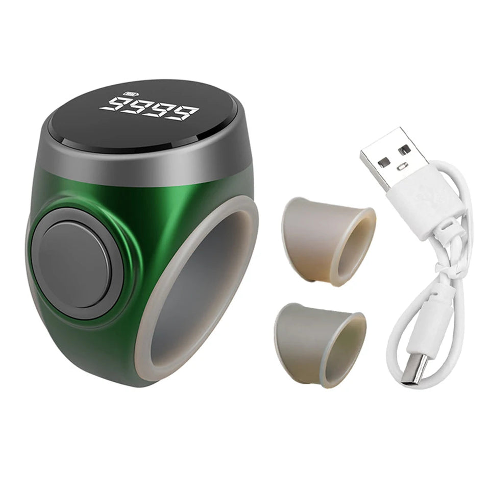 Smart Tasbih Tally Counter Digital Electronic Finger Ring Tally Counter Muslims Tasbeeh Zikr Ring Prayer Time Vibration Reminder Aimak Store