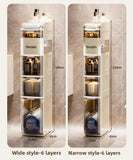 Bathroom crevice wardrobe storage cabinet, bathroom shelf, bathroom toilet storage cabinet, toilet side storage cabinet Aimak Store