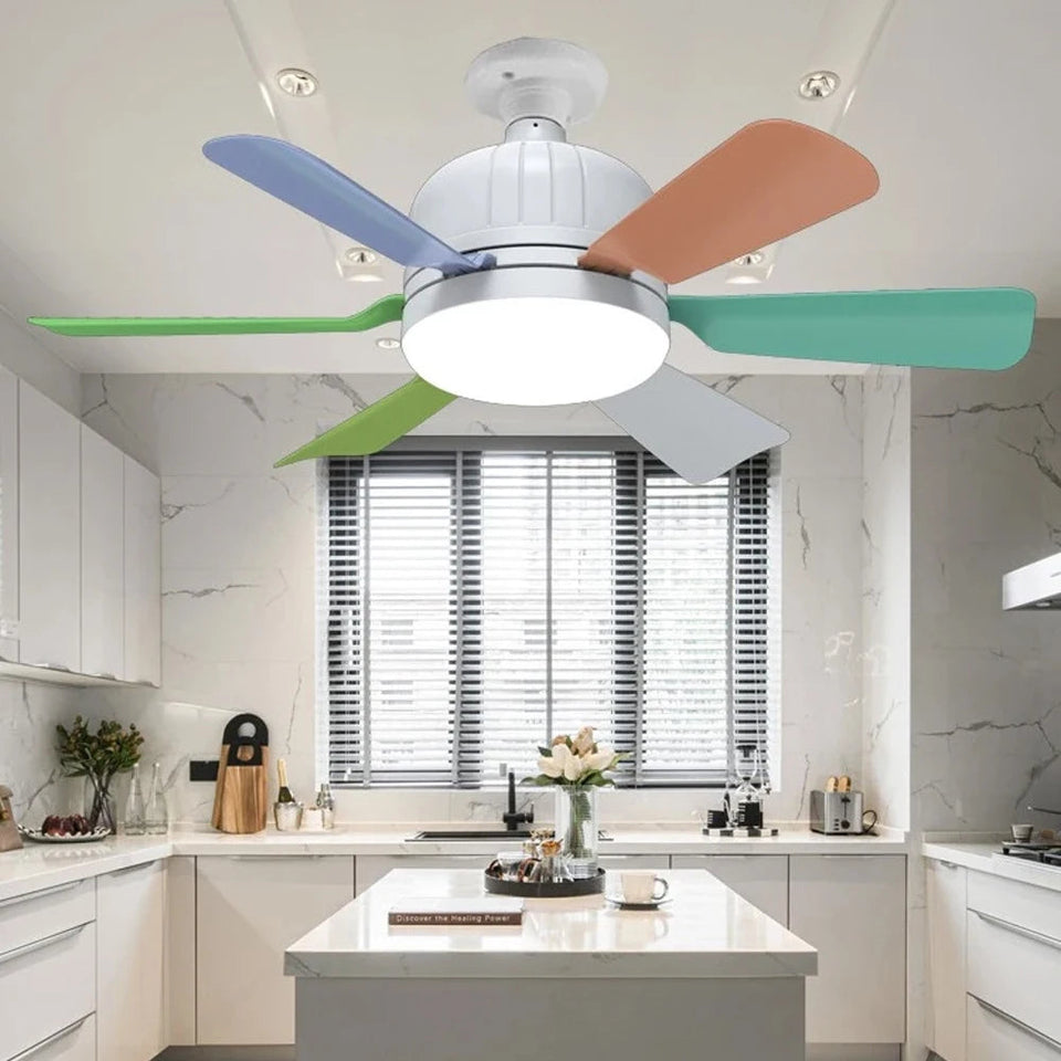 40W Socket Fan Light bombilla con ventilador de techo Smart Remote Control Ceiling Led Bulb E27 Lamp For Bedroom Living Room Aimak Store