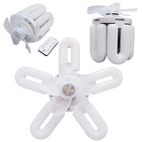 E27 Silent Ceiling Fan Light Ceiling Fan Light Bulb 3 Speed Adjustable 60W Remote Control Electric Fan Chandelier Eye Protection Aimak Store