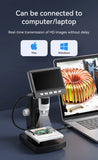 1000X 4.3" LCD Digital Microscope 1080P Coin Microscopio 8 LED Lights USB Magnifier Soldering Repair Video Microscope for Coin Aimak Store