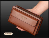 Men Clutch Bag Men's Long Purse Large Capacity Men's Wallets Cell Phone Pocket Passcard Pocket High Quality Wallet Bags For Men Aimak Store