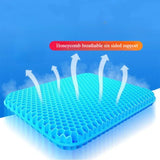 Gel Seat Cushion Summer Breathable Honeycomb Design For Pressure Relief Back Tailbone Pain Aimak Store