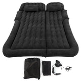 Car Inflatable Bed 2‑In‑1 Multifunction Inflatable Travel Mattress PVC Flocking Soft Sleeping Rest Cushion for Car SUV Aimak Store