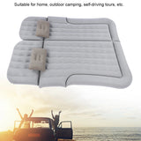Car Inflatable Bed 2‑In‑1 Multifunction Inflatable Travel Mattress PVC Flocking Soft Sleeping Rest Cushion for Car SUV Aimak Store